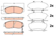 Brake Pad Set, Disc Brake GDB3581 - TRW