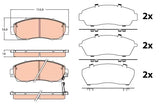 Brake Pad Set, Disc Brake GDB3581 - TRW - Brake Pads - TRW