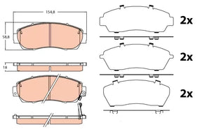 Brake Pad Set, Disc Brake GDB3581 - TRW