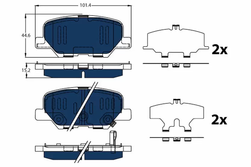 Brake Pad Set, Disc Brake GDB3583 - TRW