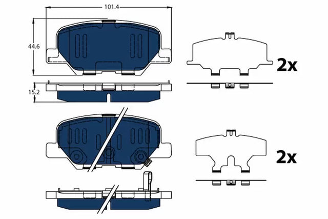 Brake Pad Set, Disc Brake GDB3583 - TRW