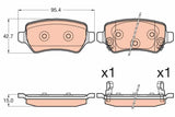 Brake Pad Set, Disc Brake GDB3585 - TRW - Brake Pads - TRW