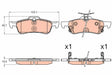 Brake Pad Set, Disc Brake GDB3588 - TRW