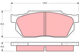 Brake Pad Set, Disc Brake GDB358DT - TRW - Brake Pads - TRW