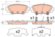 Brake Pad Set, Disc Brake GDB3593 - TRW