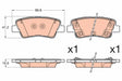 Brake Pad Set, Disc Brake GDB3594 - TRW