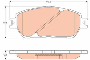 Brake Pad Set, Disc Brake GDB361 - TRW