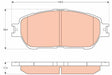 Brake Pad Set, Disc Brake GDB3612 - TRW