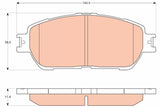 Brake Pad Set, Disc Brake GDB3612 - TRW - Brake Pads - TRW