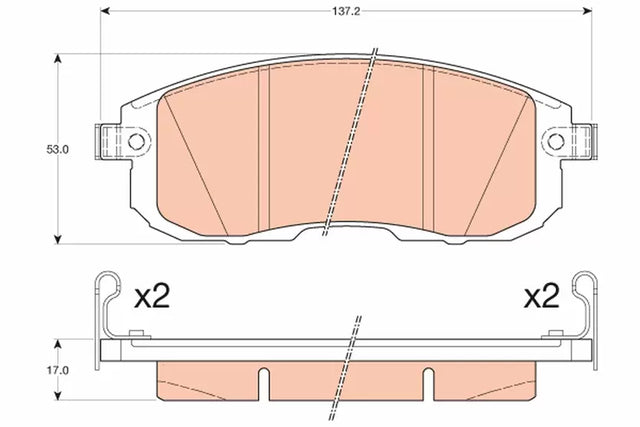 Brake Pad Set, Disc Brake GDB3616 - TRW