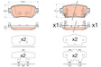 Brake Pad Set, Disc Brake GDB3617 - TRW