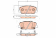 Brake Pad Set, Disc Brake GDB362 - TRW