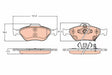Brake Pad Set, Disc Brake GDB3625 - TRW