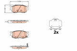 Brake Pad Set, Disc Brake GDB3626 - TRW - Brake Pads - TRW