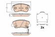Brake Pad Set, Disc Brake GDB363 - TRW