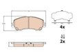 Brake Pad Set, Disc Brake GDB3631 - TRW