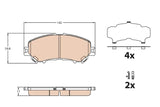 Brake Pad Set, Disc Brake GDB3631 - TRW - Brake Pads - TRW