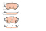 Brake Pad Set, Disc Brake GDB3632 - TRW - Brake Pads - TRW