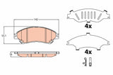 Brake Pad Set, Disc Brake GDB3633 - TRW