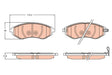 Brake Pad Set, Disc Brake GDB3634 - TRW