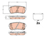Brake Pad Set, Disc Brake GDB3636 - TRW