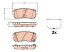 Brake Pad Set, Disc Brake GDB3636 - TRW - Brake Pads - TRW