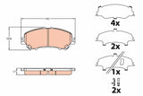 Brake Pad Set, Disc Brake GDB3643 - TRW - Brake Pads - TRW