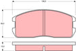 Brake Pad Set, Disc Brake GDB365DT - TRW