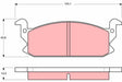 Brake Pad Set, Disc Brake GDB366 - TRW