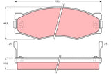 Brake Pad Set, Disc Brake GDB367 - TRW