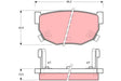 Brake Pad Set, Disc Brake GDB368DT - TRW
