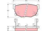 Brake Pad Set, Disc Brake GDB368DT - TRW