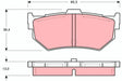 Brake Pad Set, Disc Brake GDB372 - TRW