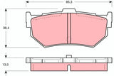 Brake Pad Set, Disc Brake GDB372 - TRW
