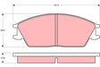 Brake Pad Set, Disc Brake GDB373 - TRW