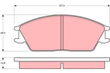 Brake Pad Set, Disc Brake GDB373DT - TRW