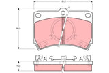 Brake Pad Set, Disc Brake GDB374DT - TRW