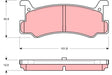Brake Pad Set, Disc Brake GDB375DT - TRW