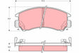 Brake Pad Set, Disc Brake GDB380 - TRW
