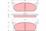 Brake Pad Set, Disc Brake GDB382 - TRW - Brake Pads - TRW