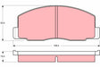 Brake Pad Set, Disc Brake GDB388 - TRW