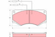 Brake Pad Set, Disc Brake GDB389 - TRW