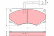 Brake Pad Set, Disc Brake GDB390 - TRW