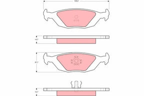 Brake Pad Set, Disc Brake GDB392 - TRW