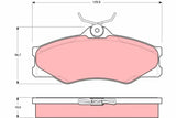 Brake Pad Set, Disc Brake GDB399 - TRW