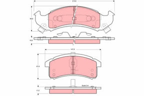 Brake Pad Set, Disc Brake GDB400 - TRW