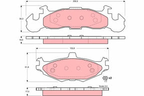 Brake Pad Set, Disc Brake GDB4003 - TRW