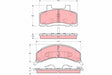 Brake Pad Set, Disc Brake GDB4005 - TRW