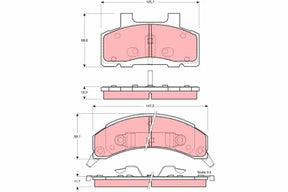 Brake Pad Set, Disc Brake GDB4005 - TRW
