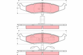 Brake Pad Set, Disc Brake GDB4006 - TRW